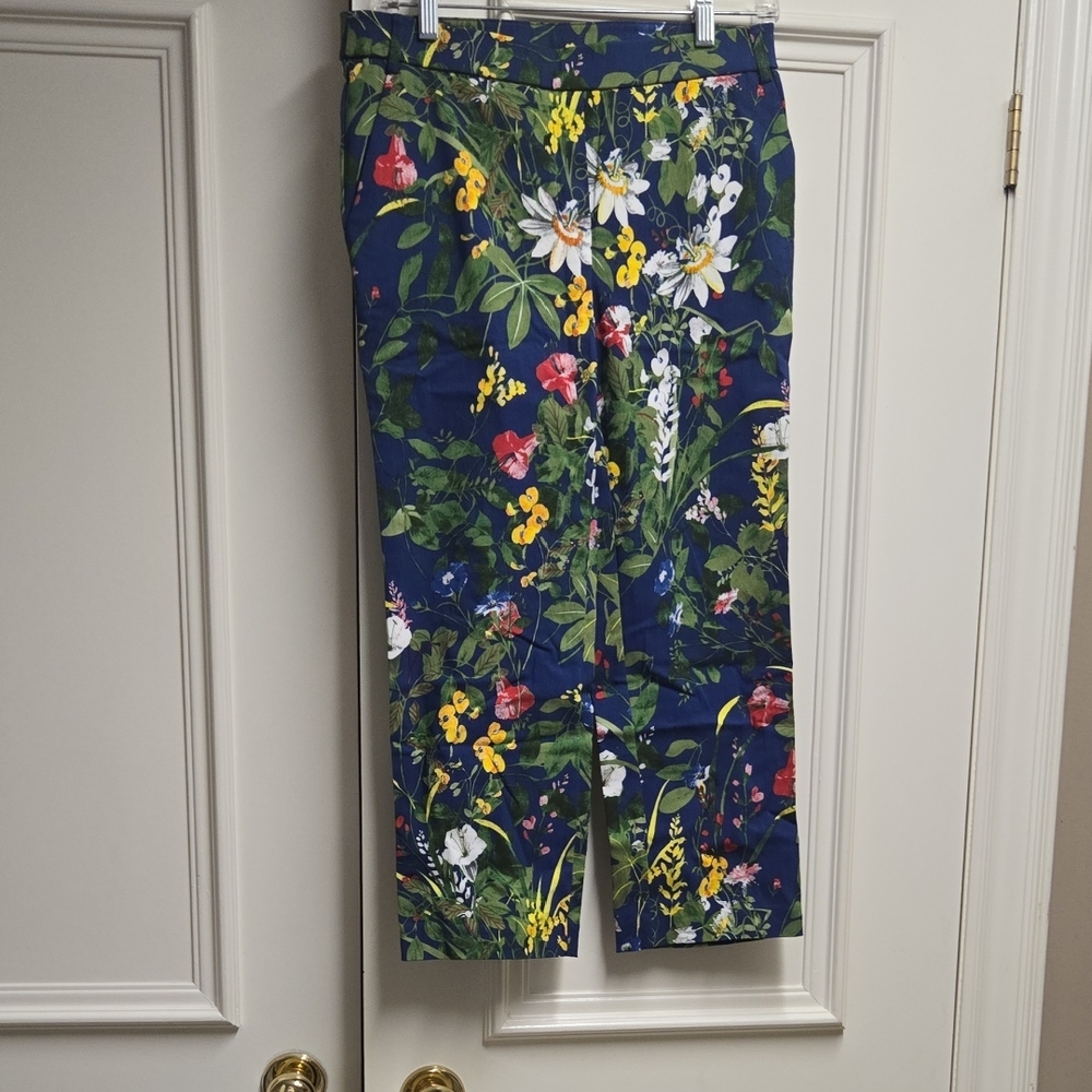 Jules & Leopold Blue and Green Patterned Pants